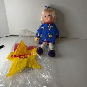 Vintage 1980's Avon Colorsnaps Clare Doll in Original Package 14" Dressed